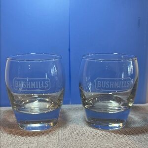 Bushmills Irish Whiskey Old-Fashioned On-The-Rocks Glass Heavy Bottom Set